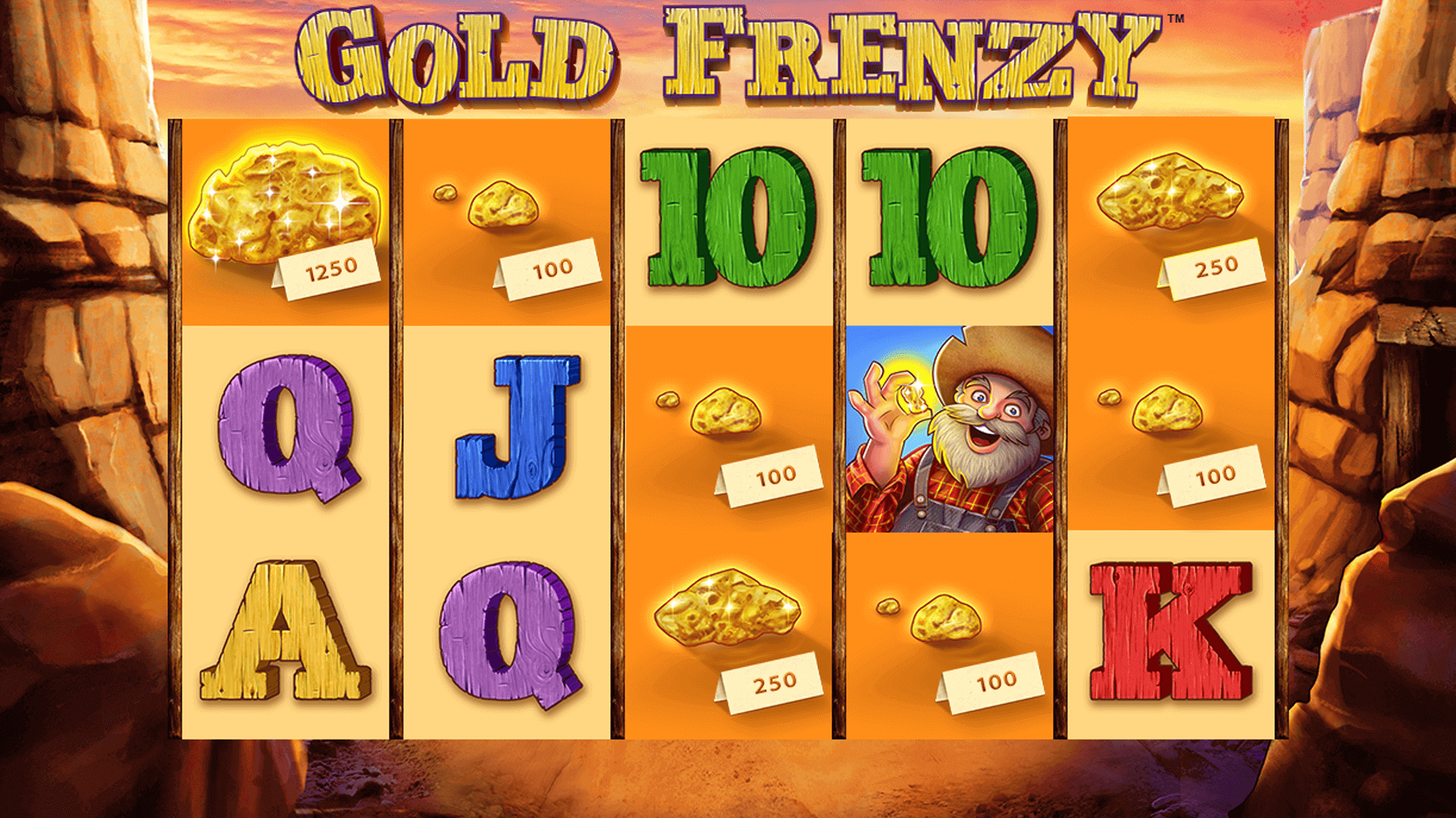 Gold Frenzy Slot Spieloberfl&auml;che